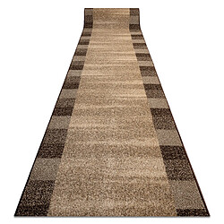 RUGSX Tapis de couloir KARMEL Etna cadre, sable noix 120cm 120x110 cm