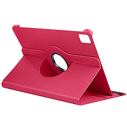 Avizar Étui Clapet pour iPad Air 13 2024 Folio Rotatif 360 Support Stand Fuchsia