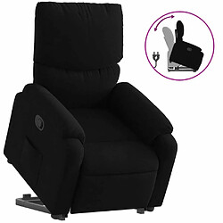 Maison Chic Fauteuil Relax pour salon, Fauteuil inclinable noir tissu -GKD33276