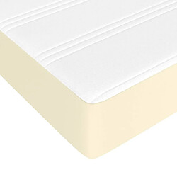 Maison Chic Matelas de lit à ressorts ensachés, Matelas doux Crème 140x200x20 cm -GKD88055 pas cher