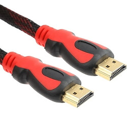 Wewoo Câble rouge et or HDMI 19 broches mâle à HDMI 19Pin mâle, version 1.3, support HD TV / Xbox 360 / PS3 Playstation 3 etc, longueur: 10 m + plaqué