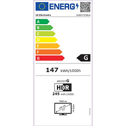 TV intelligente LG OLED77Z39LA 8K Ultra HD 77" OLED AMD FreeSync