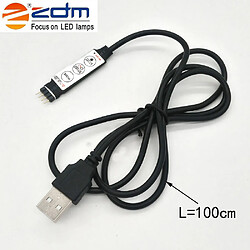 5V 15 - 30W 5050100 / 200CM USB Bande de lumière LED RGB étanche avec contrôleur IR à 17 touches DC 5V