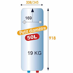 Avis chauffe eau électrique - sur évier - 2000 watts - 50 litres - atlantic 327106