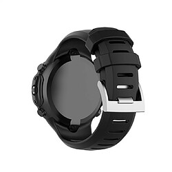 Avis Wewoo Bracelet pour montre connectée en silicone avec Smartwatch Suunto D6i Noir