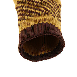 Avis 4pcs pieds de meubles en tricot chaussettes de protection de plancher de jambe de chaise couvre le jaune de blé