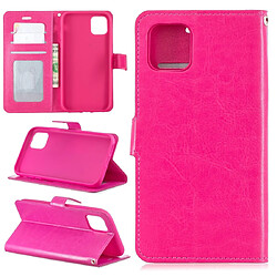 Wewoo Coque Étui en cuir à rabat pour porte-cartes et porte-cartes portefeuille et cadre photo iPhone 11 rose