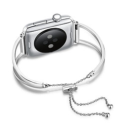 Avis Wewoo Bracelet en forme de lettre V avec bracelet en acier et boucle en acier inoxydable pour Apple Watch séries 3 et 2 et 1 de 38 mm (argent)