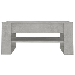 Avis Maison Chic Table basse,Table Console Table d'appoint, Table pour salon Gris béton 102x55x45 cm Bois d'ingénierie -MN79161