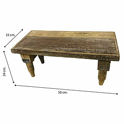 Acheter Tabouret Alexandra House Living Marron Bois Recyclé 23 x 24 x 50 cm