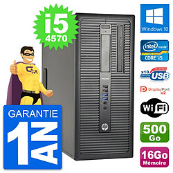 PC Tour HP ProDesk 600 G1 Intel i5-4570 RAM 16Go Disque 500Go Windows 10 Wifi - Occasion