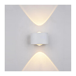 Luminaire Center Applique blanche de jardin moderne Gilberto