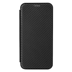 Avizar Étui pour Xiaomi Redmi Note 12 4G et 5G Porte-carte Dragonne Effet Carbone Noir