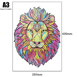 Universal (A3) Puzzle en bois Puzzle unique pour animaux 122 pièces Les meilleurs cadeaux pour les adultes et les enfants