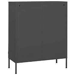 Acheter vidaXL Armoire de rangement Anthracite 80x35x101,5 cm Acier