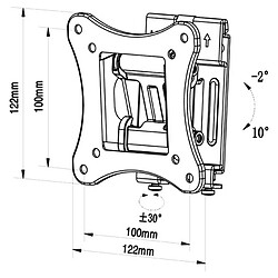 Support de TV TM Electron 15 kg 10"-24"