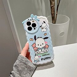 GUPBOO Étui pour iPhone12 Étui anti-chute pour téléphone portable de dessin animé de chien Pacha qui aime les desserts