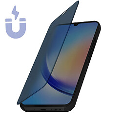 Avizar Étui Clear View pour Samsung Galaxy A54 5G Clapet Miroir Fonction Support Noir pas cher