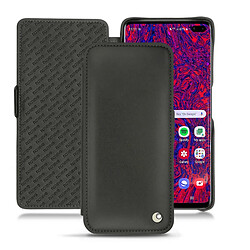 Housse cuir Samsung Galaxy S10 5G - Rabat horizontal - Noir ( Nappa / Black ) - NOREVE