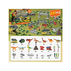 Avis TechKidz Circuit Voiture Électrique Modulable Univers Jurassic 237pcs Multicolore