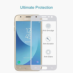 Acheter Wewoo Verre trempé blanc pour Samsung Galaxy J3 2017 Version EU 0.26mm 9 H Dureté de Surface 2.5D Courbure Sérigraphiée Plein Écran Protecteur