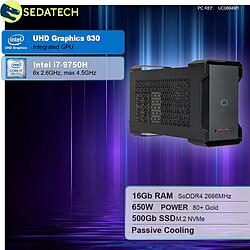 Sedatech Mini-PC Evo • Intel i7-9750H • 16Go RAM • 500Go SSD M.2 • sans OS