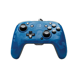 Manette filaire PDP Camouflage Bleu pour Switch