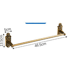 Universal Accessoires de salle de bain Étagère de salle de bain en laiton antique, anneau de serviette, papier, brosse de toilette, crochet de manteau, salle de bains, savon | Ensemble de quincaillerie de bain