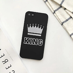 Universal Fashion King Queen Lovers Phone Mobile PC Case de gommage dur adapté à l'iPhone