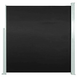 Maison Chic Auvent latéral rétractable de balcon | Store extérieur | Auvent solaire 140 x 300 cm Noir -GKD90362