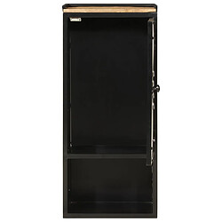 Avis Maison Chic Armoire de salle de bain,Meuble de rangement,Meuble haut 40x27x90 cm fer et bois de manguier -GKD877012