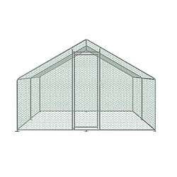 Avis Bcelec RA-342 Poulailler d'extérieur 3x4x2m, enclos grillagé pour poules, volaille, structure en acier galvanisé 25x0.65mm