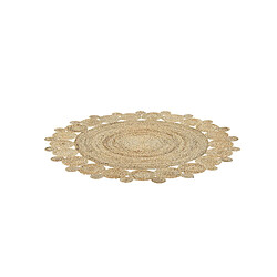 Acheter Beliani Tapis rond en jute d 120 cm beige GOLGEN