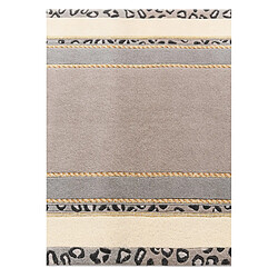 Vidal Tapis de couloir en laine 302x81 gris Darya pas cher