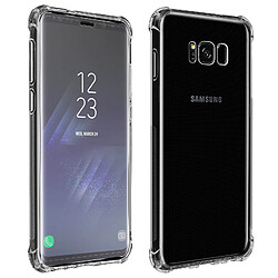 Avizar Pack Protection Samsung Galaxy S8 Coque Souple + Verre Trempé Transparent