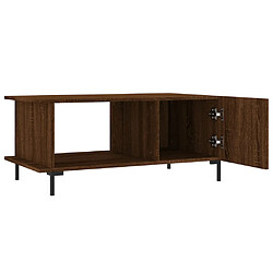 Acheter vidaXL Table basse chêne marron 90x50x40 cm bois d'ingénierie