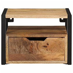 Avis Maison Chic Table de chevet murale - Table de Nuit 35x35x25 cm bois d'acacia solide