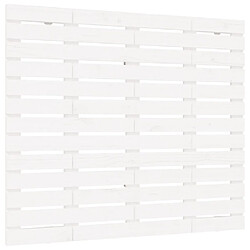 vidaXL Tête de lit murale Blanc 106x3x91,5 cm Bois massif de pin