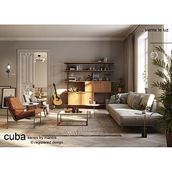 Avis Inspired Lampe de table Cuba, LED 8W, 3000K, 600lm, Or/Noir, 3 ans de garantie