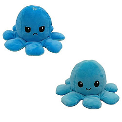 Universal Forme de poulpe réversible, peluche en peluche et bleu doux doux