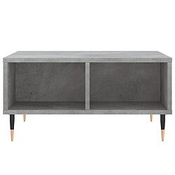 Acheter Maison Chic Table basse,Table Console Table d'appoint, Table pour salon gris béton 60x60x30 cm bois d'ingénierie -MN90379