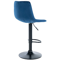 Non Tabouret de bar Divo velours noir pas cher