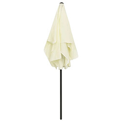 Helloshop26 Parasol de plage jaune 180 x 120 cm sable 02_0008395 pas cher