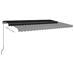 Acheter vidaXL Auvent automatique sur pied 500x350 cm Anthracite