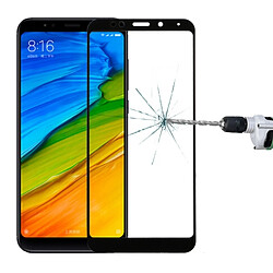 Wewoo Verre trempé noir pour Xiaomi Redmi 5 Plus 9 H Surface Dureté 2.5D Bord Anti-rayures Sérigraphie Plein Écran HD Protecteur D'écran En