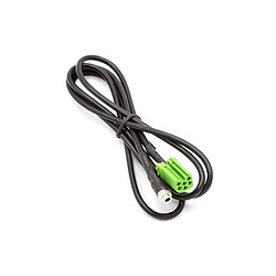 vhbw Câble adaptateur auxiliaire Auto Radio AUX Mini ISO vert pour Renault avec Carminat Radio, par ex. Megane, Clio, Laguna