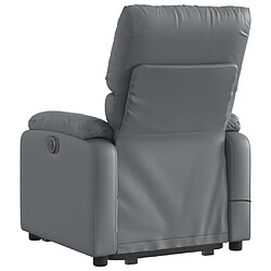 Acheter vidaXL Fauteuil inclinable de massage Gris Similicuir