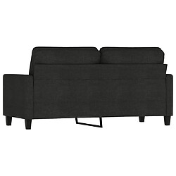 Maison Chic Canapé à 2 places,Sofa de Salon,Canapé droit Noir 140 cm Tissu -GKD931756 pas cher