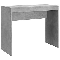 vidaXL Bureau Gris béton 90x40x72 cm Bois d'ingénierie