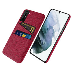 Coque en TPU antichoc avec porte-cartes rouge pour votre Samsung Galaxy S21 FE 5G